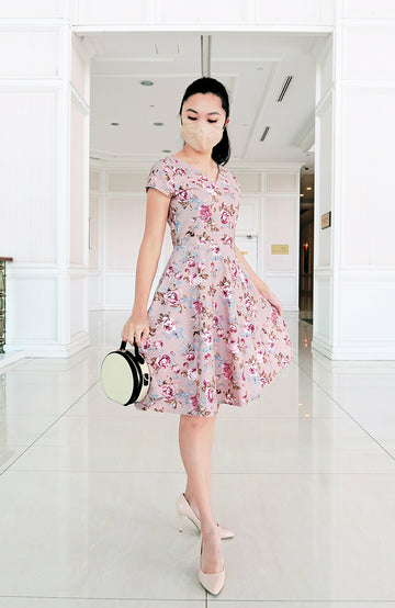 Vintage Rose Taupe Eve Dress